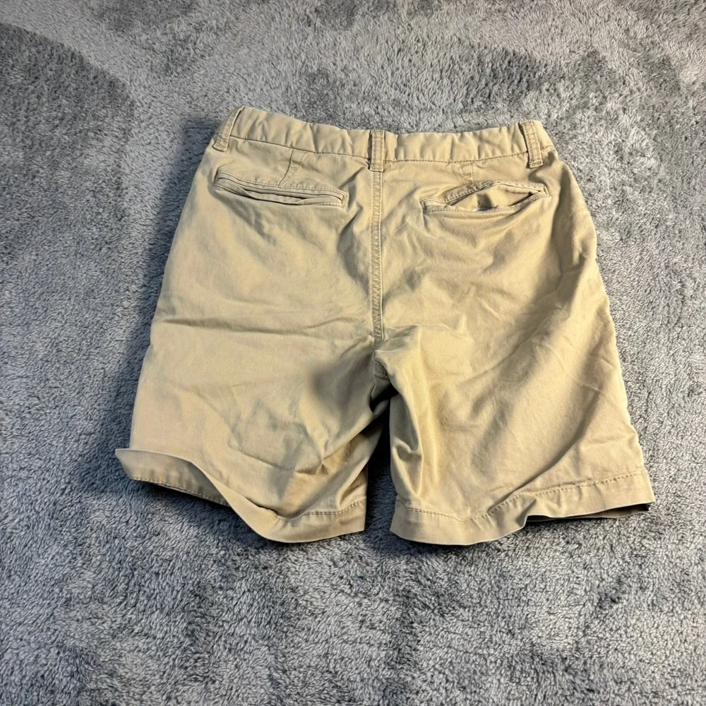 Gap Kids Boys Khaki Chino Shorts Tan Cotton Twill Size 12 Husky